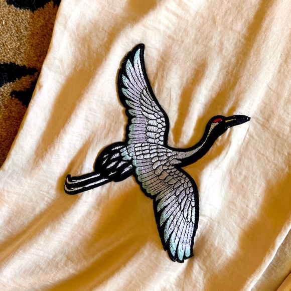 Kimono with crane patches - Picture 3 of 4